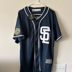 Majestic Navy Blue Baseball Jersey